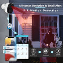 NNETM Wireless Solar Security Camera Outdoor (3MP Night Vision)