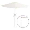 NNEVL Balcony Parasol with Aluminium Pole Sand 270x135 cm Half