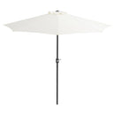 NNEVL Balcony Parasol with Aluminium Pole Sand 270x135 cm Half