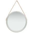 NNEVL Wall Mirror with Strap 60 cm Silver
