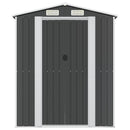 NNEVL Garden Shed Anthracite 192x855x223 cm Galvanised Steel