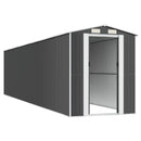 NNEVL Garden Shed Anthracite 192x855x223 cm Galvanised Steel