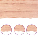 NNEVL Table Top Light Brown 120x50x4 cm Treated Solid Wood Oak