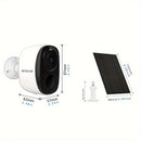 NNETM Wireless Solar Security Camera Outdoor (3MP Night Vision)